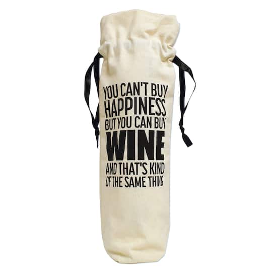 Personality Case&#x2122; Happiness Canvas Wine Bag